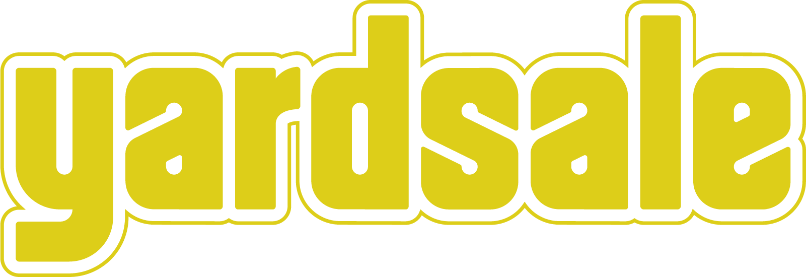 Yardsale Logo Outline Yellow